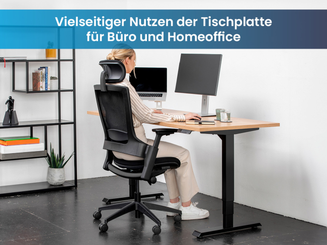 Tischplatte Eiche furniert - 6