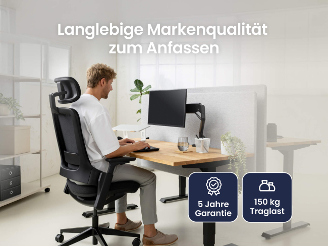 Ergotopia NextBack Pro 2027 - Ergonomischer Bürostuhl mit höhenverstellbarer Kopfstütze - 5