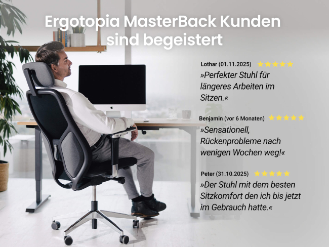 Ergotopia MasterBack Executive: Ergonomischer Sitzkomfort der Spitzenklasse - 6